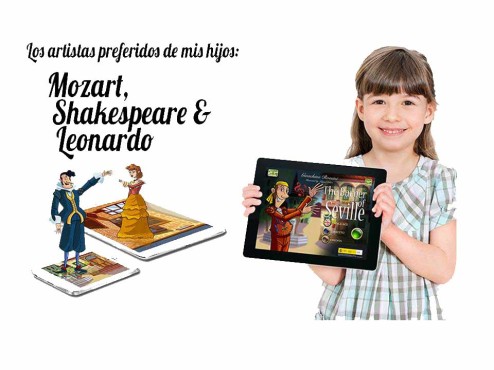 Mozart, shakespeare APPS educativas de lso clásicos en Chulakids