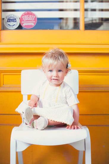 Ropa infantil: vestido blanco bebé -chulakids