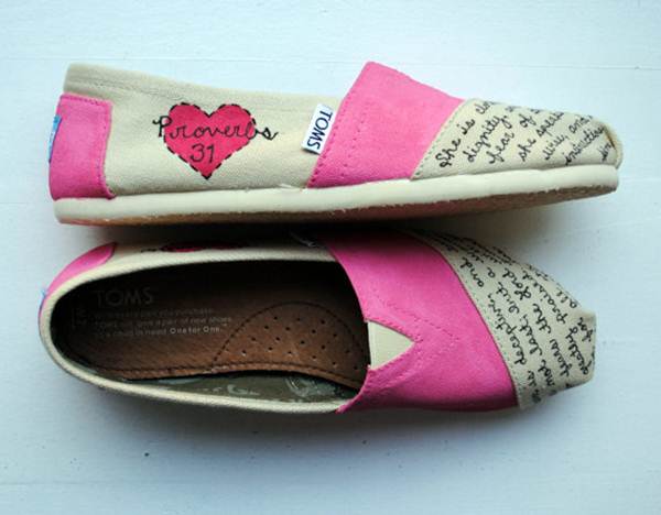 zapatillas de lona: bicolor rosa y blanco