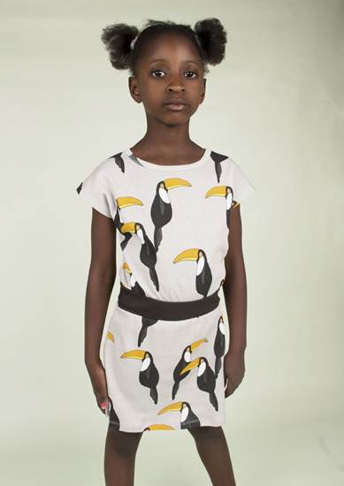 ropa infantil: vestido tucanes