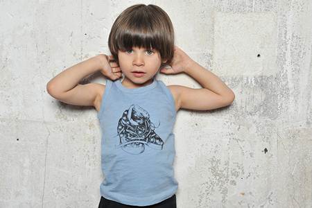 ropa para niños: camiseta tirantes celeste